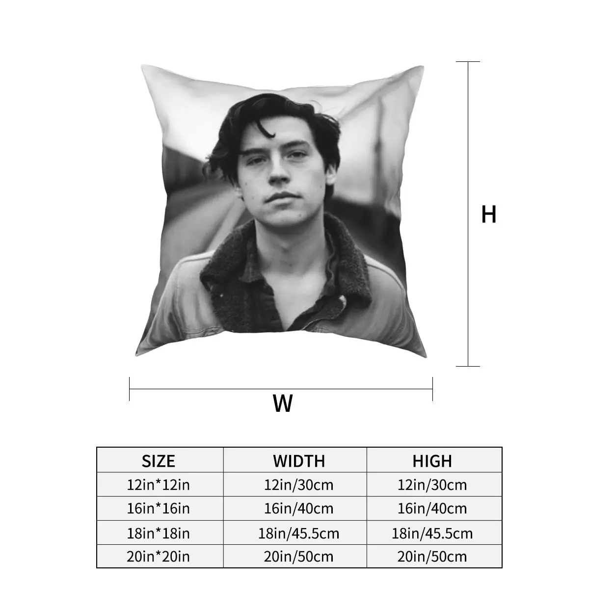 Cole Sprouse Collage Riverdale Archie Comics Jughead Jones Pillowcase Cushion Cover Decorations Pillow Case Cover Home 45X45cm