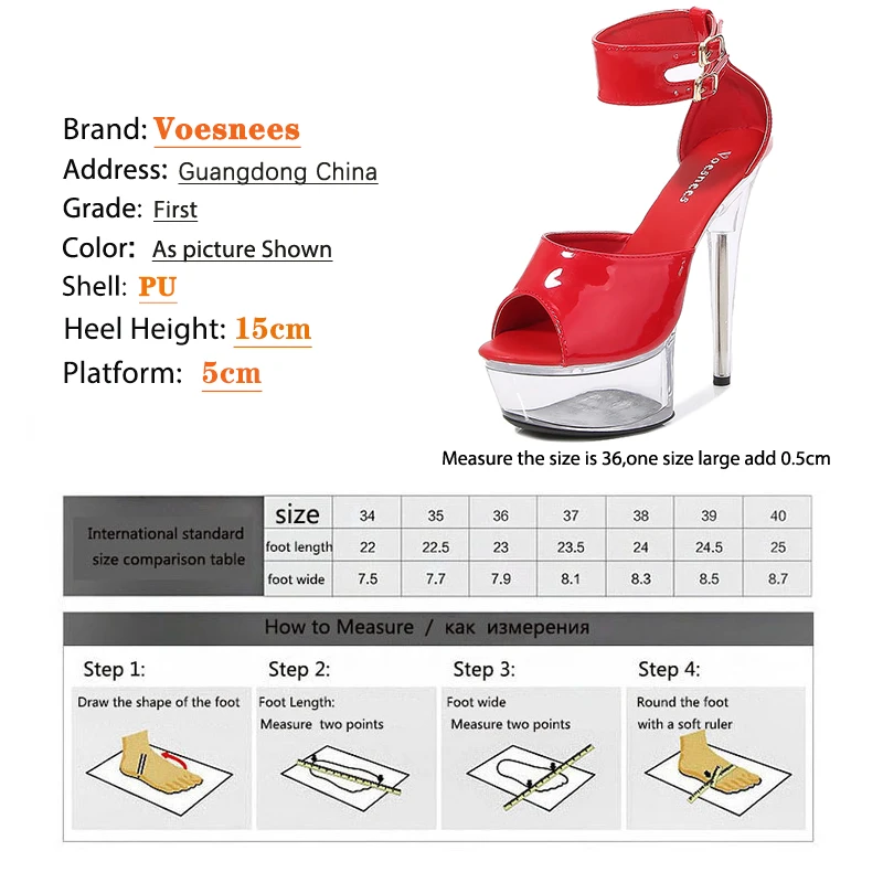 Voesnees Women Sandals 2021 Summer Gladiator Transparent Female Shoes Clear Platform Thin Heels Club Stripper Pole Dance Shoes