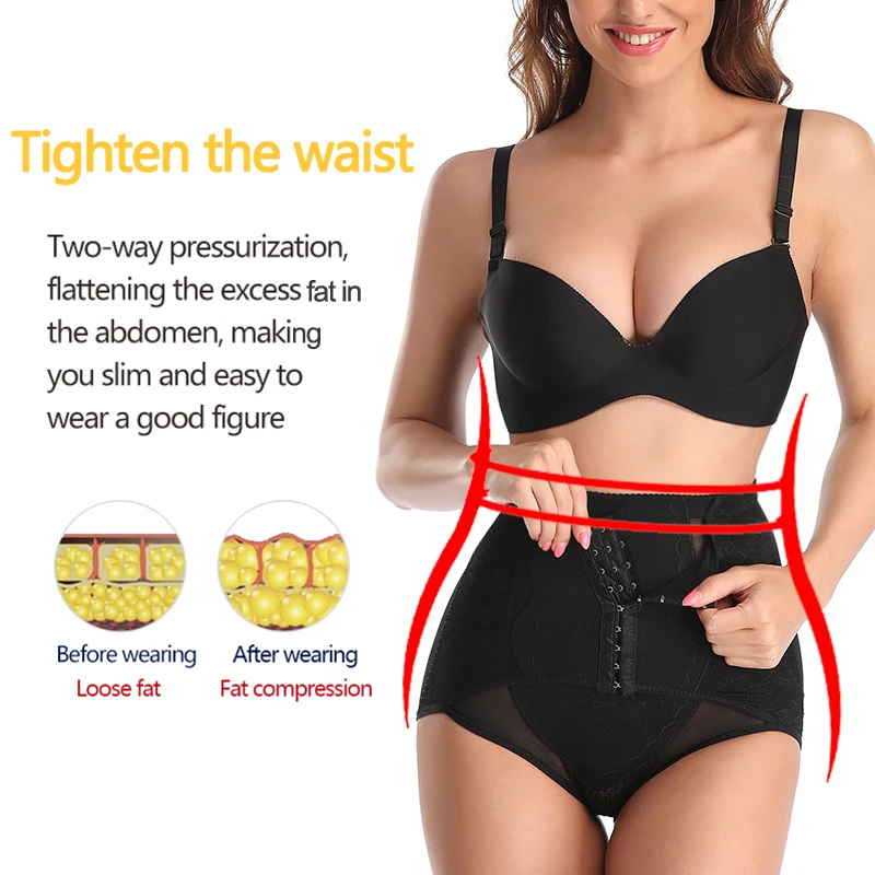 Faja Women Waist Trainer Body Shaper Butt Lifter High Waist Control Panties Slimming Underwear Shapewear Tummy Girdle Slim Belt