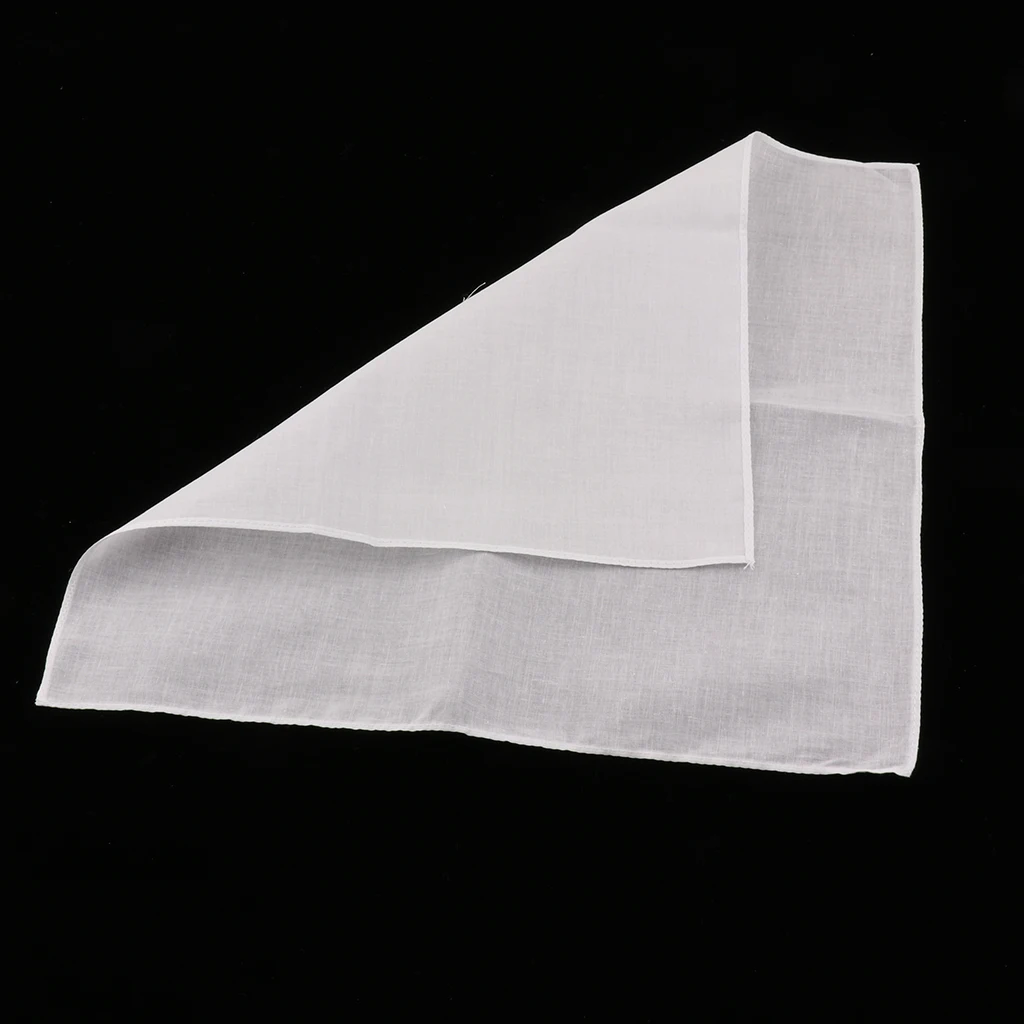 20pcs White blank Handkerchiefs   Cotton Square Soft & Washable Gentle Hanky Children\'s graffiti Blank handkerchief 28 x 28cm