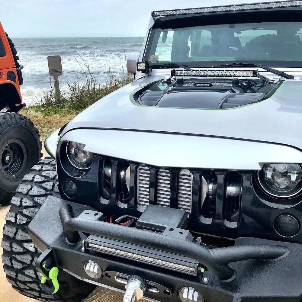 Offroad Car Bullbar Single Row LED Bar 7\