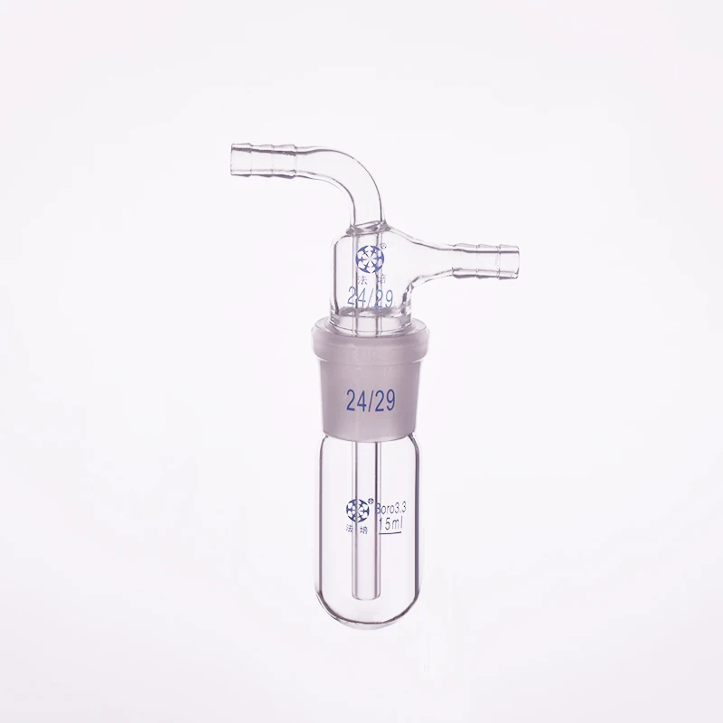 

FAPE Hydrazine with ground mouth 24/29, Capacity 15mL, Detachable straight cold hydrazine, Split straight cold trap