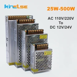 12V 24V Power Suppy 60W 100W 200W 300W Transformer AC110/220V To DC12/24V 5A 10A 15A 20A Regulator Voltage Switching Power SMPS