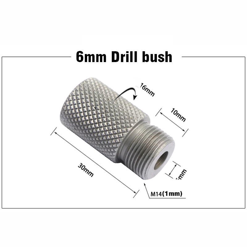 ALLOSME 5Mm 4-15Mm Nữ Tay Bushing M14/M18 Dowelling Jig Khoan Gỗ Hướng Dẫn Định Vị Dowel jig Bộ Gỗ Phụ Kiện
