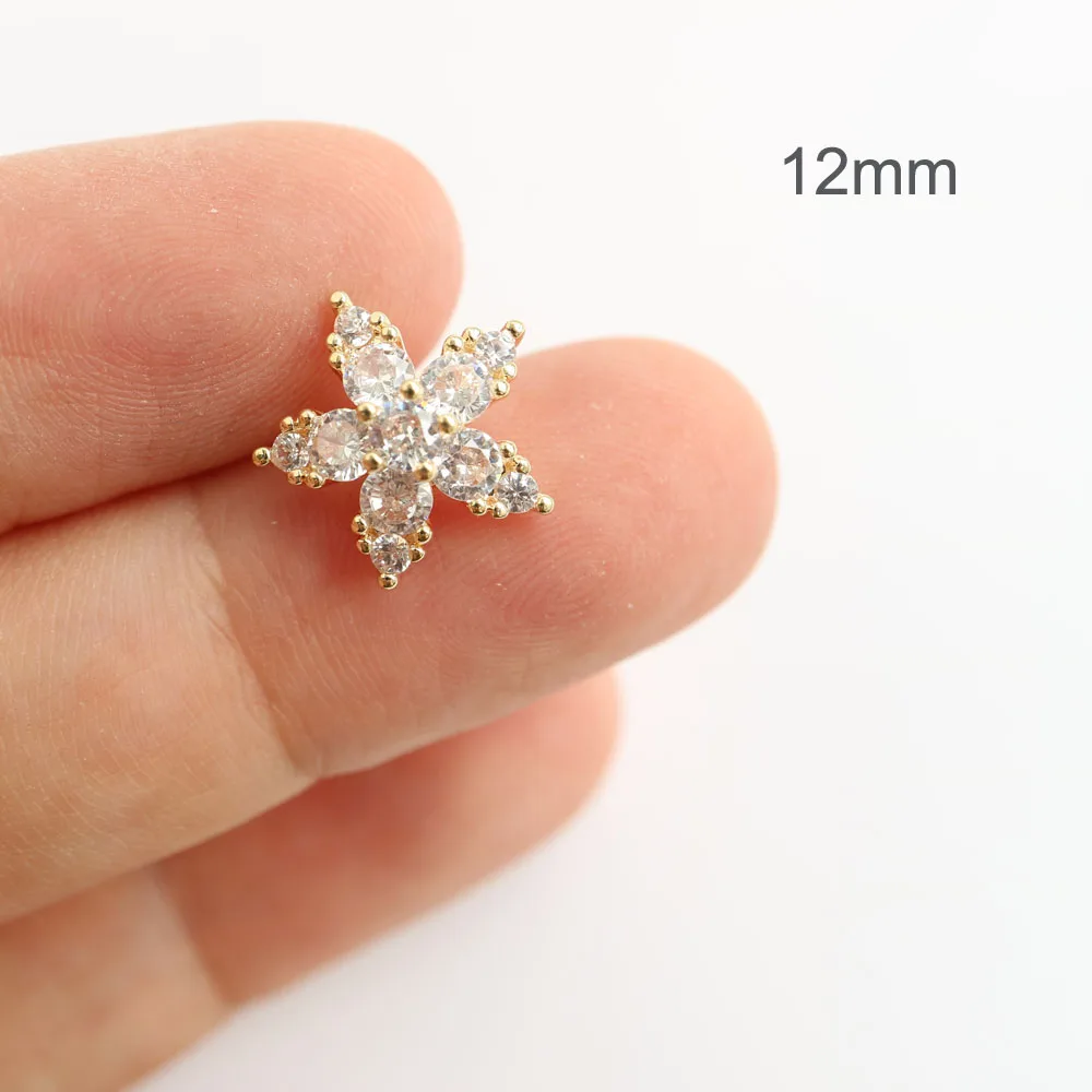 5 Stück/Set Luxus-Strassknöpfe Kubische Zirkonia-Knöpfe für Kleidung Dekorative CZ-Knöpfe zum Nähen von Kaschmir-Strickjacken – Detail 13