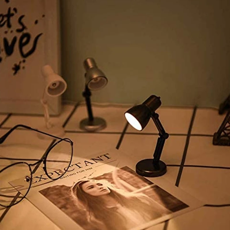 Mini Reading LED Table Light Foldable Miniature Architect Desk Lamp G6DA