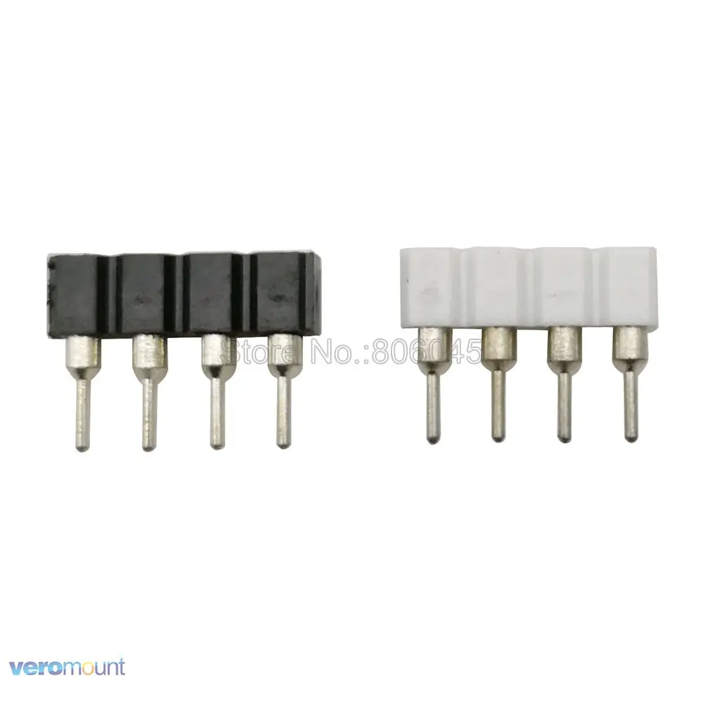 Masculino e Feminino Plug soquete Pin Needle, Conector Adaptador, Strip Acessórios, RGB, RGBW, RGBWC, RGBW, RGBW, RGBW, 10Pcs, 4Pin, 5Pin, 6Pin