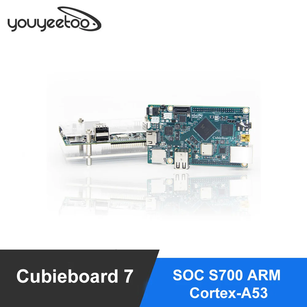 

Cubieboard7 Actions SOC S700 ARM Cortex-A53 Quad-Core 2G LP DDR3 8G eMMC development board/ android/linux/Open source