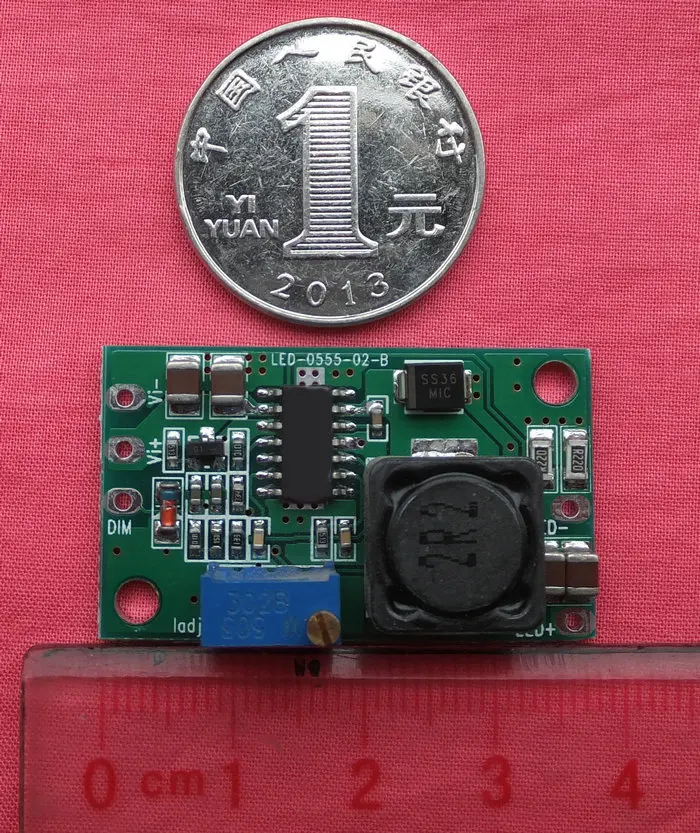 Controlador de corriente constante para coche, controlador LED ajustable de 0-1.5A, DC-DC, linterna