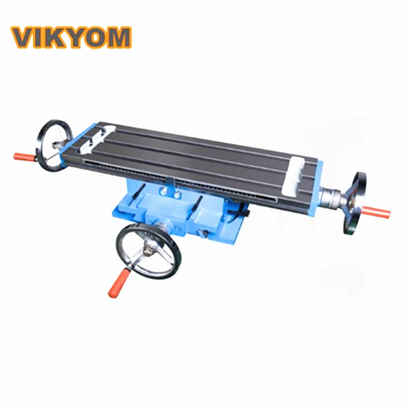 Cross heavy precision sliding table drilling and milling Multifunctional guide rail hand crank small bracket sliding table