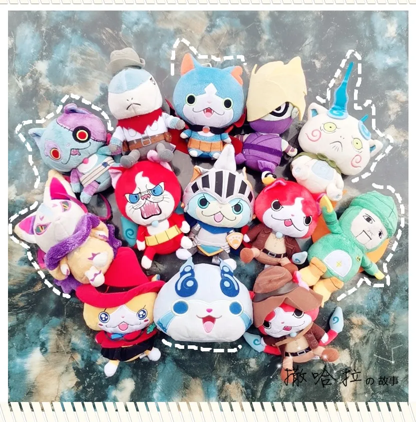 Japan Anime Yokai Watch Jibanyan Cat Series Collection Mini Plush Stuffed Doll Toy Boys Children Gifts 15cm