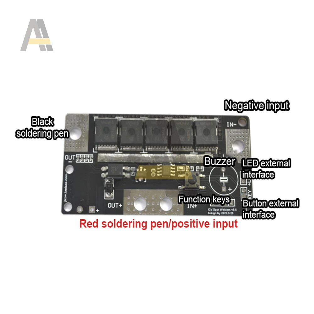 Carte mère de stockage d'énergie de batterie portable bricolage, soudage par points, 5 vitesses, machine à souder par 150A, accessoires de machine, DC 12V 5MOS