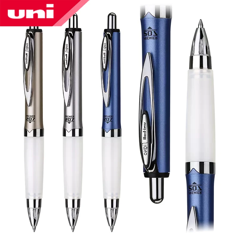 

1Pcs Uni AlphaGel Ballpoint Pen UMN-207GG 0.7mm Anti-Fatigue Ballpoint Pen Comfortable soft grip can replace 0.5 / 0.38 refills