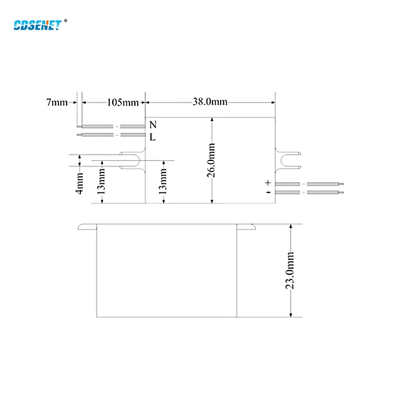 AC-DC Step Down Power Supply Module CDSENET AM11-12W05C Power 12W AC 80-250V DC 5.0V/2A/5% for Home Alarm Industrial IoT