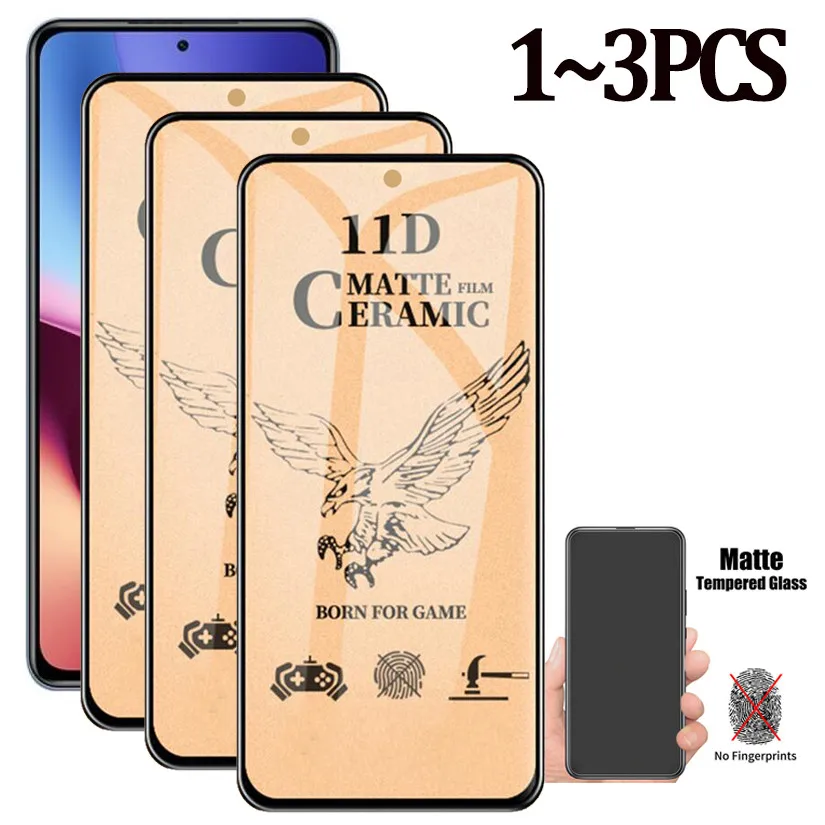 

Matte Frosted Glass Redmi k40 Note 9 pro Screen Protector Soft Protective Film For Xiaomi Redmi K40 Note9S 8T 9pro Ceramic Glass