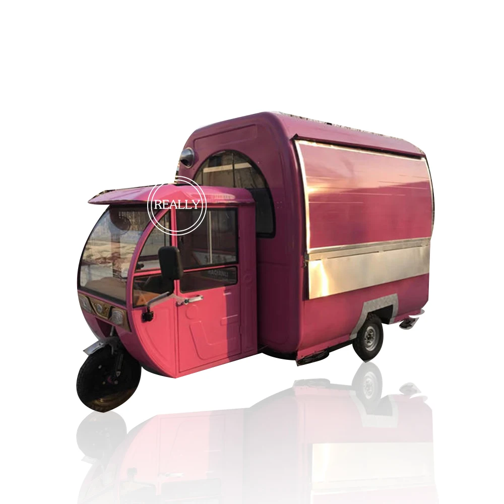 High quality street electric food cart /snack mobile food cart burger vending cart for sale