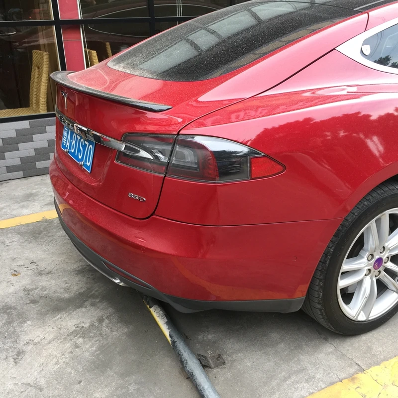 

Аксессуары для Tesla Model S Sedan 60 70 75 85 90 D P85D P90D P100D 2012-2017 матовый глянцевый спойлер из углеродного волокна