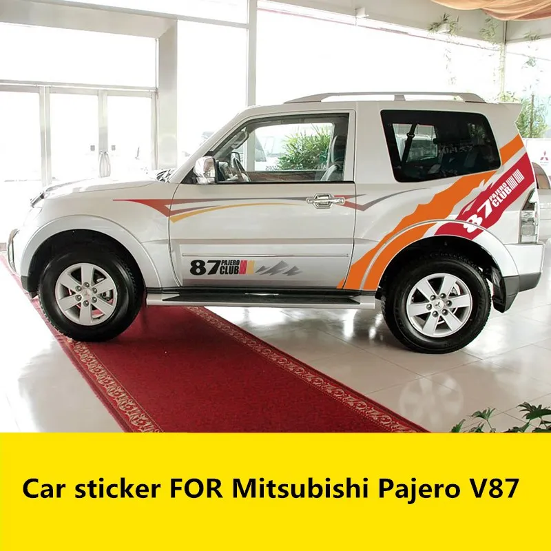 

FOR Mitsubishi Pajero V87 car stickers car modification custom sports decals Pajero V87 accessories