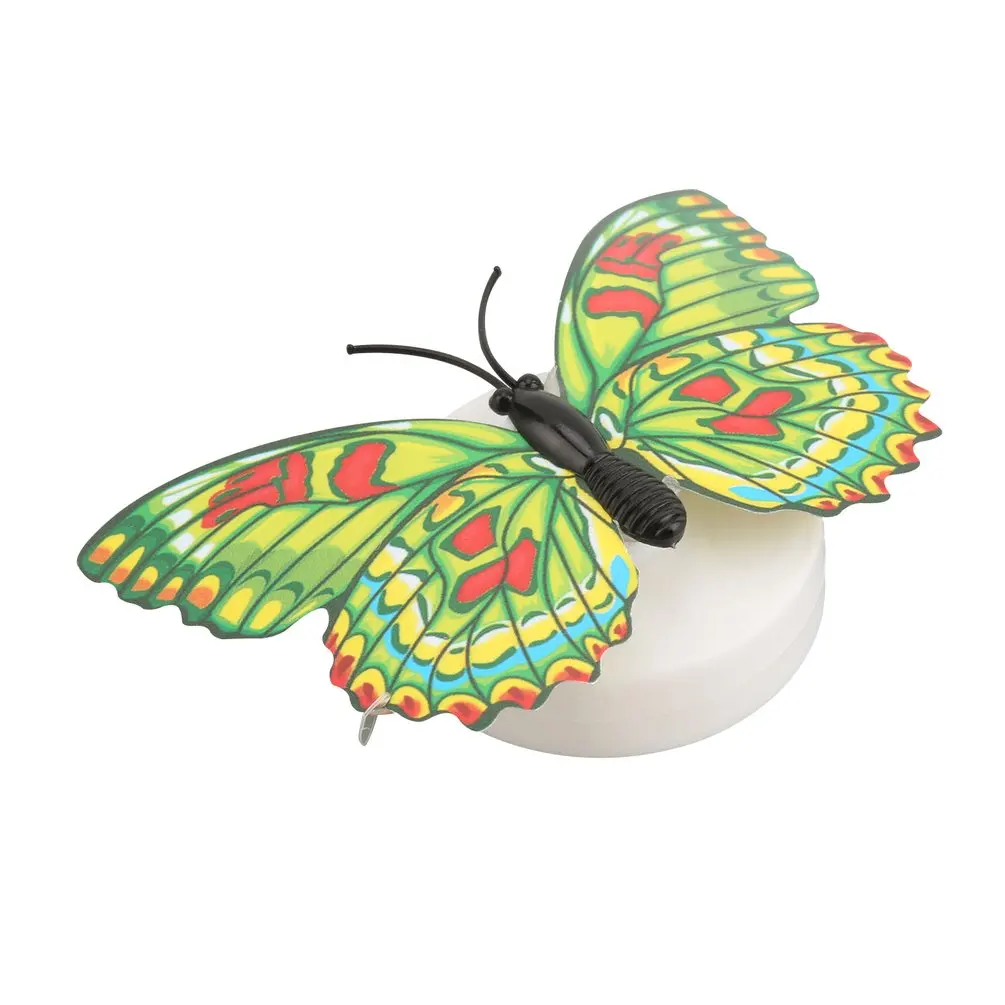 5Pcs Butterfly LED Light Self-Adhesive LED Wall Lamp Colorful Changing Night Light Wall Sticker Atmosphere Lighting Random Color