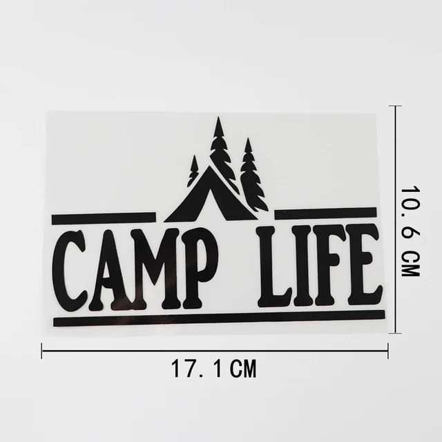 

17.1CMX10.6CM Camping Hiker Outdoor Decal Vinyl Car Sticker