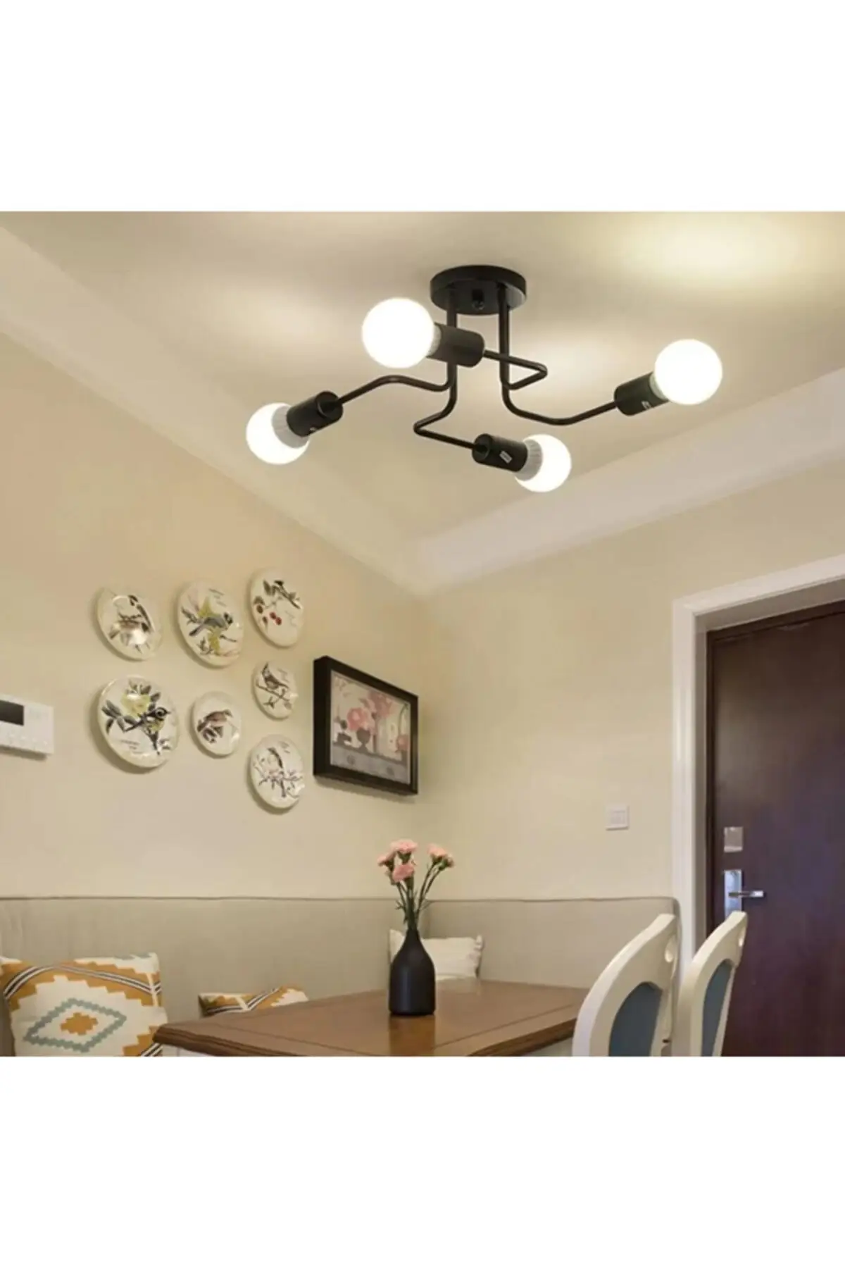 Retro style Scorpion Modern 4'lü Chandelier