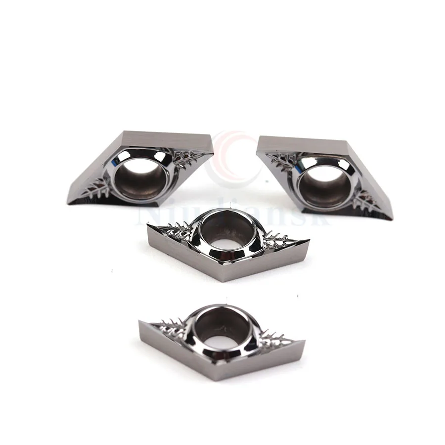 10 pz DCGT11T302-AK H01 DCGT11T304-AK H01 DCGT11T308-AK H01 tornio CNC utensili fresatura inserti in metallo duro per la lavorazione di alluminu