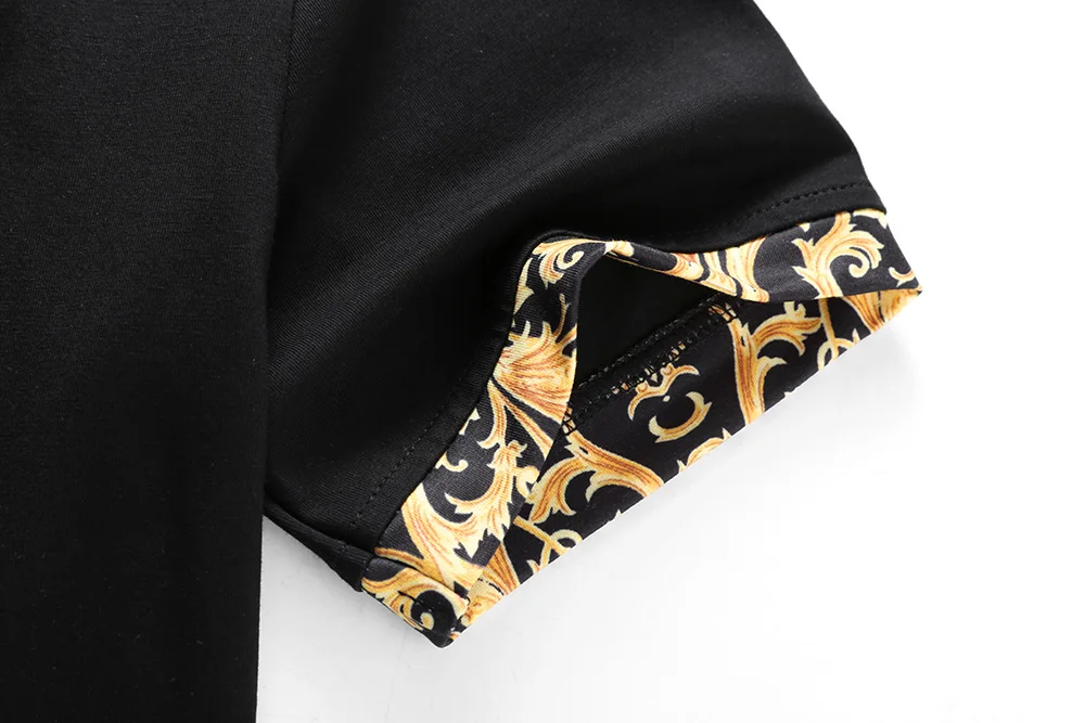 2024 new embroidery short-sleeved Polo Shirts men\'s summer British fashion men\'s cotton lapel knitted polo shirt