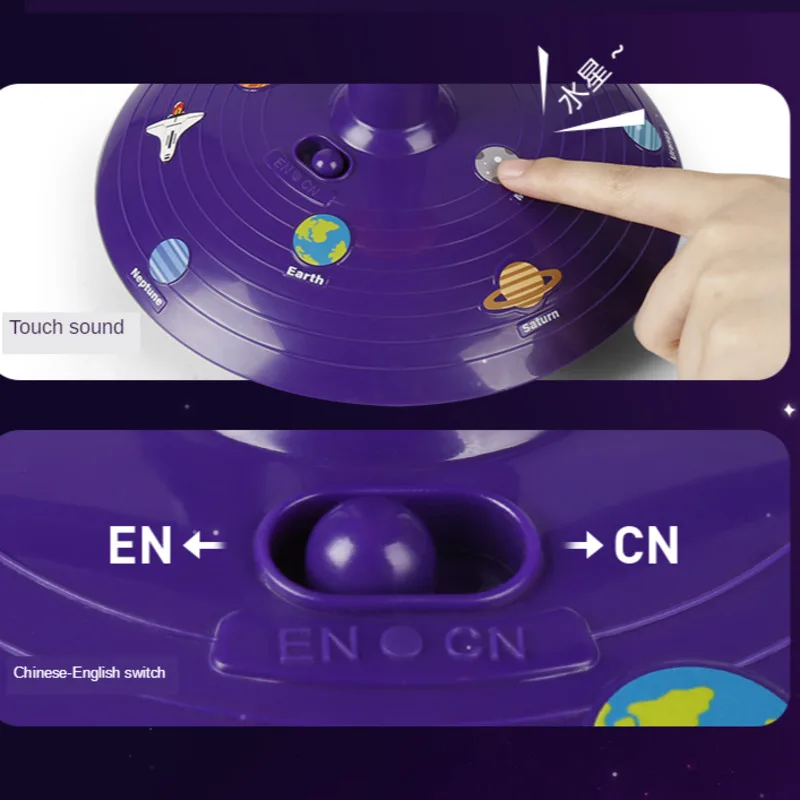 ใหม่ของเล่นส่องสว่าง8ดาวเคราะห์ Speech 3D Celestial Body Instrument โปรเจคเตอร์ของเล่นวันเกิดของเล่นเด็ก