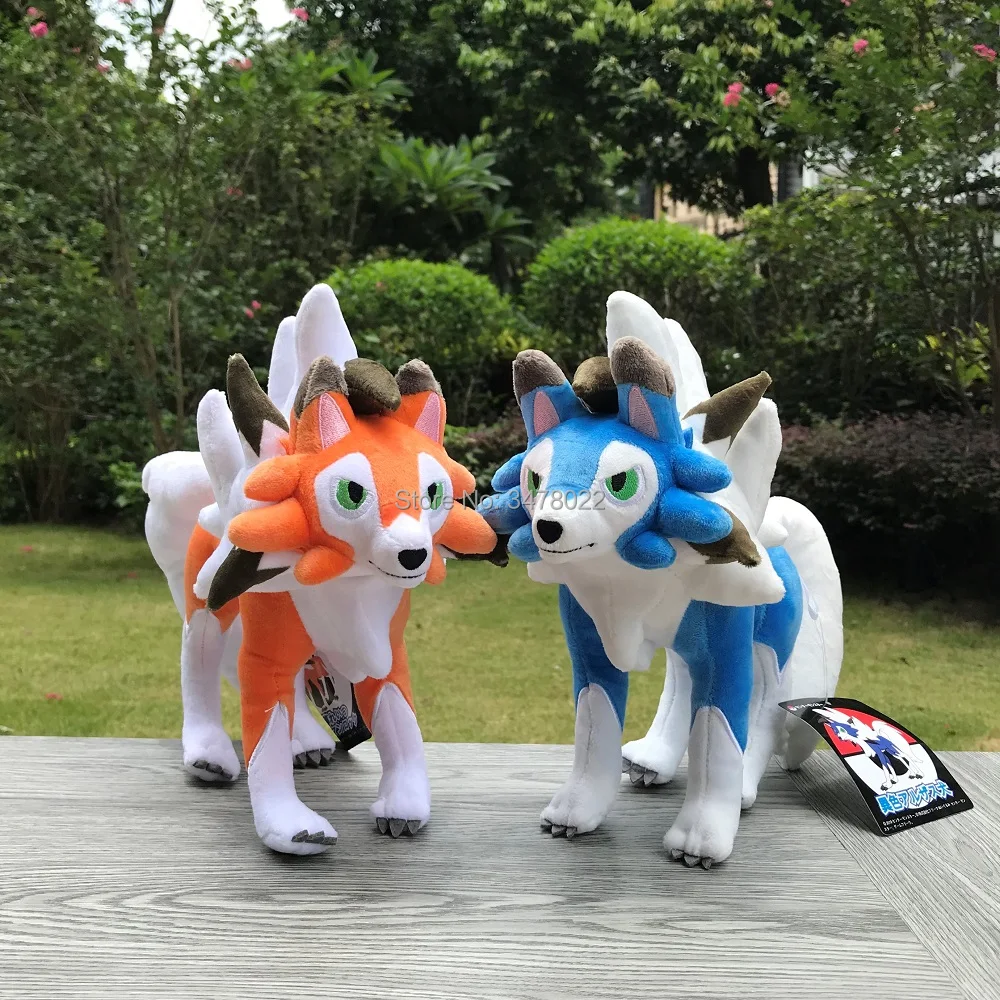 

2 Styles Pokemon Shiny Dusk Lycanroc Plush With Tag Stuffed Toy Cartoon Soft Doll