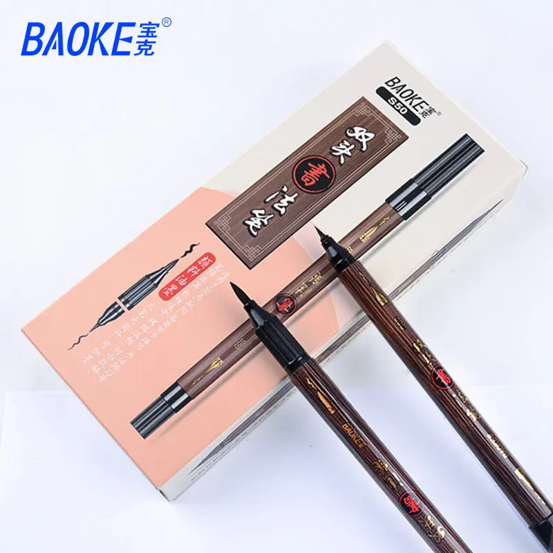 

Soft Head Practice Pen Felt Tips Pens Double Head Calligraphy Brush Pen Signature Pen Writing Art Marker Pens School Supplies