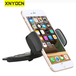 Xnyocn Holder For Phone 360 Rotation Adjustable Universal Car Cellphone Stand CD Slot Mobile Phone Holder For Xiaomi Smartphone