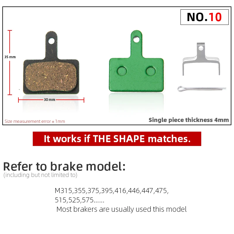 1 Pair (2pcs) MTB Bicycle Hydraulic Disc Ceramics Brake Pads For SHIMANO SRAM AVID HAYES Magura Formula Cycling Bike Part