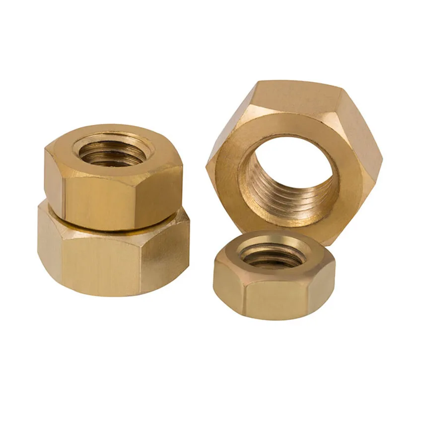 Colector de escape de latón hexagonal, sólido para pernos y tornillos, M1.4-M24 de cobre, 1/5/10 Uds.