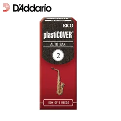 Rico by D'addario Daddario Plasticover Alto Sax Saxophone Reeds, Strength 2.0 / 2.5 / 3.0 /3.5, 5-pack or 1-Piece