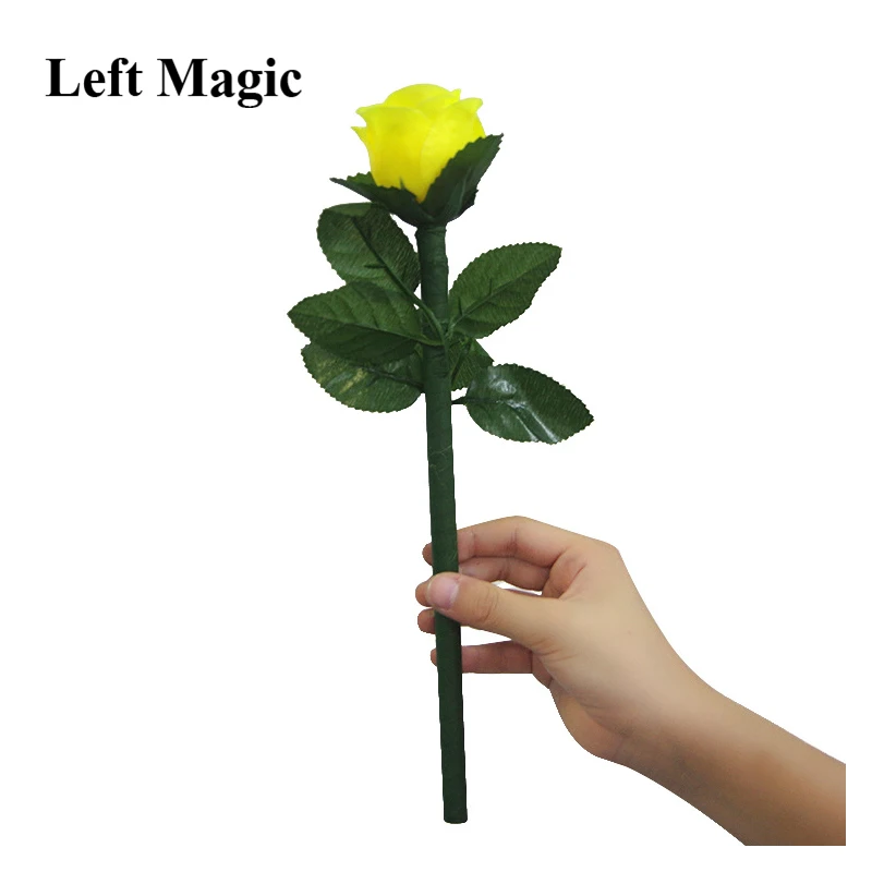 Discoloration Roses (4 Colors Change) Magic Tricks Colors Change Flower Magie Stage Street Illusion Props Comedy Gimmick