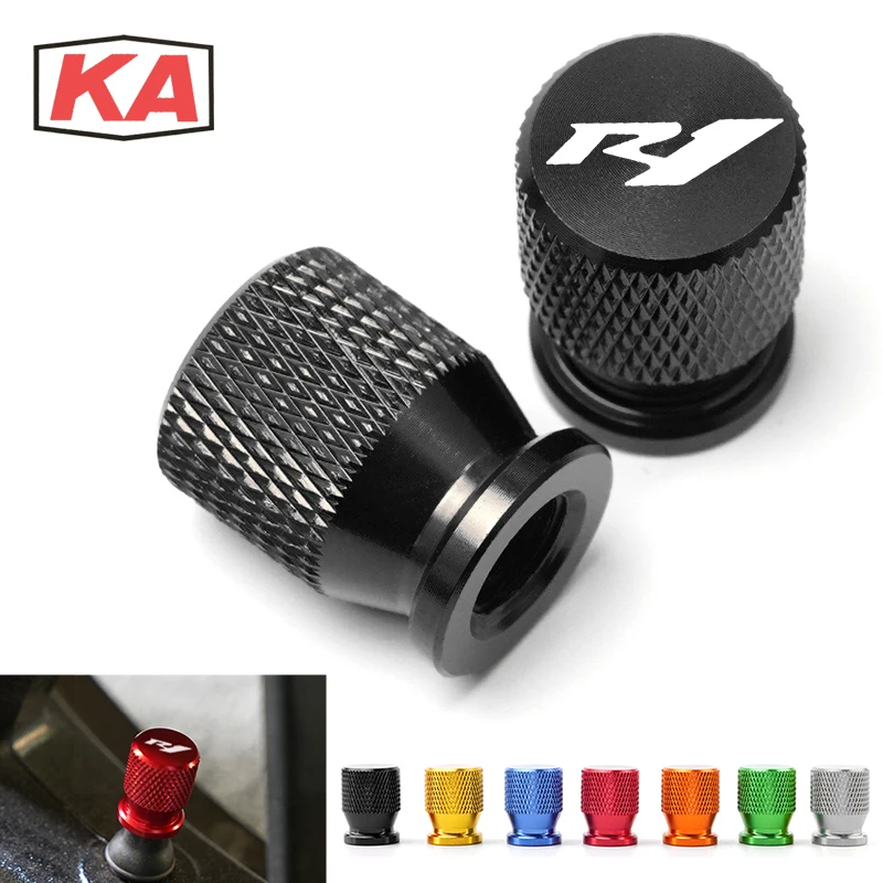 

For Yamaha R1 YZFR1 YZF-R1 1998-2017 2015 2016 2018 2019 2020 1999 1998 1997 Motorcycle Tire Valve Air Port Stem Cover Caps Plug