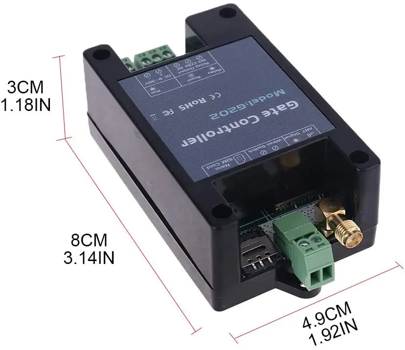 G202 GSM 2G 4G Gate Opener for Automatic swing gate opener Free Call Remote Relay Switch for Light/Lamp/LED Timer Switch