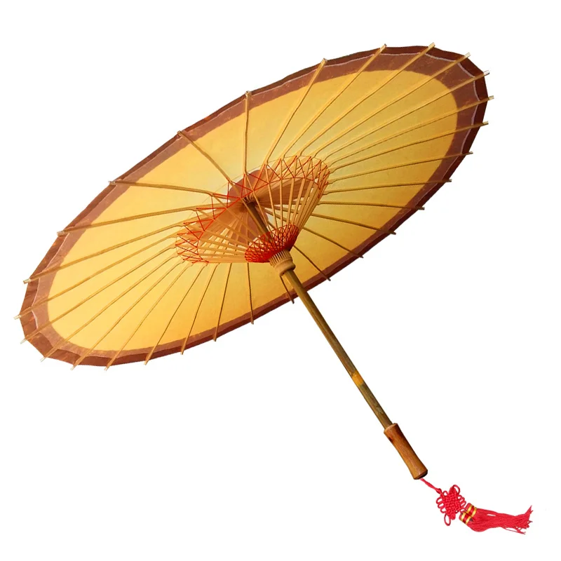 70cm Parasol Tradition Classical Oilpaper Decor Dance Wooden Handle Hang Umbrella Immaterial Culture vintage Rain Umbrella Women