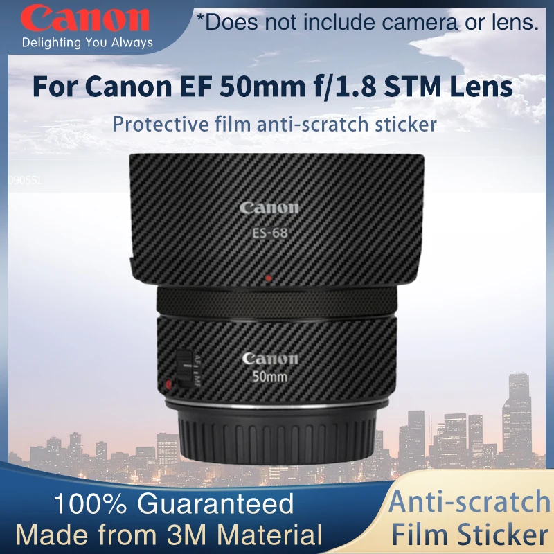 Lens protective film For Canon EF 50mm f/1.8 STM Lens Skin Decal Sticker Wrap Film Anti-scratch Protector Case