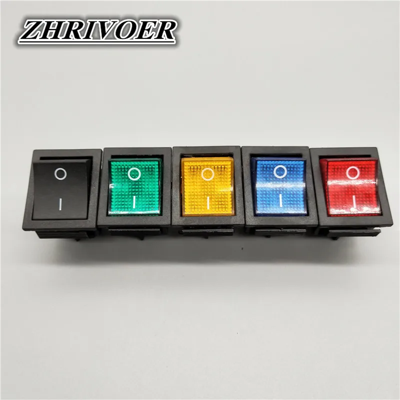 1/5 個 KCD4 ロッカースイッチオン-オフ 2 ポジション 4 ピン/6 ピン電気機器ライト電源スイッチ 16A 250VAC/20A 125VAC