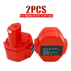 2pcs/lot Ni-CD 14.4V 3000mA  Rechargeable Battery Pack for Makita Power Tools Cordless Drill PA14 1433 JR140D 1422 1420 6280D