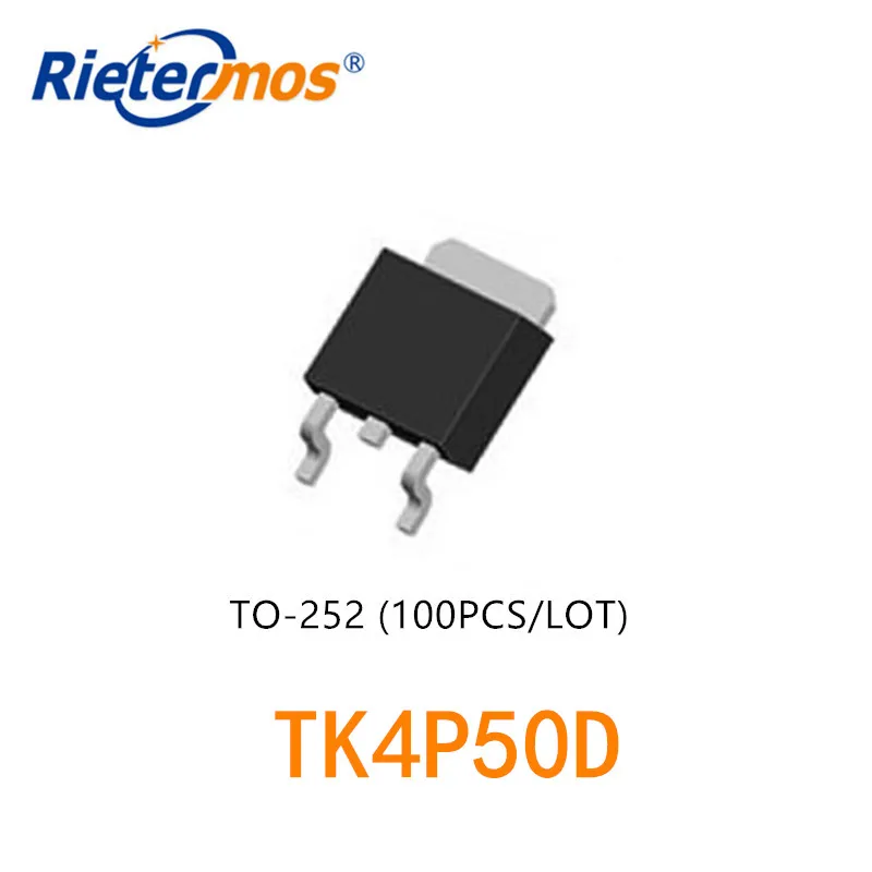 100 قطعة N-CHANNEL TK4P50D TK4P50 4P50D TO252 عالية الجودة