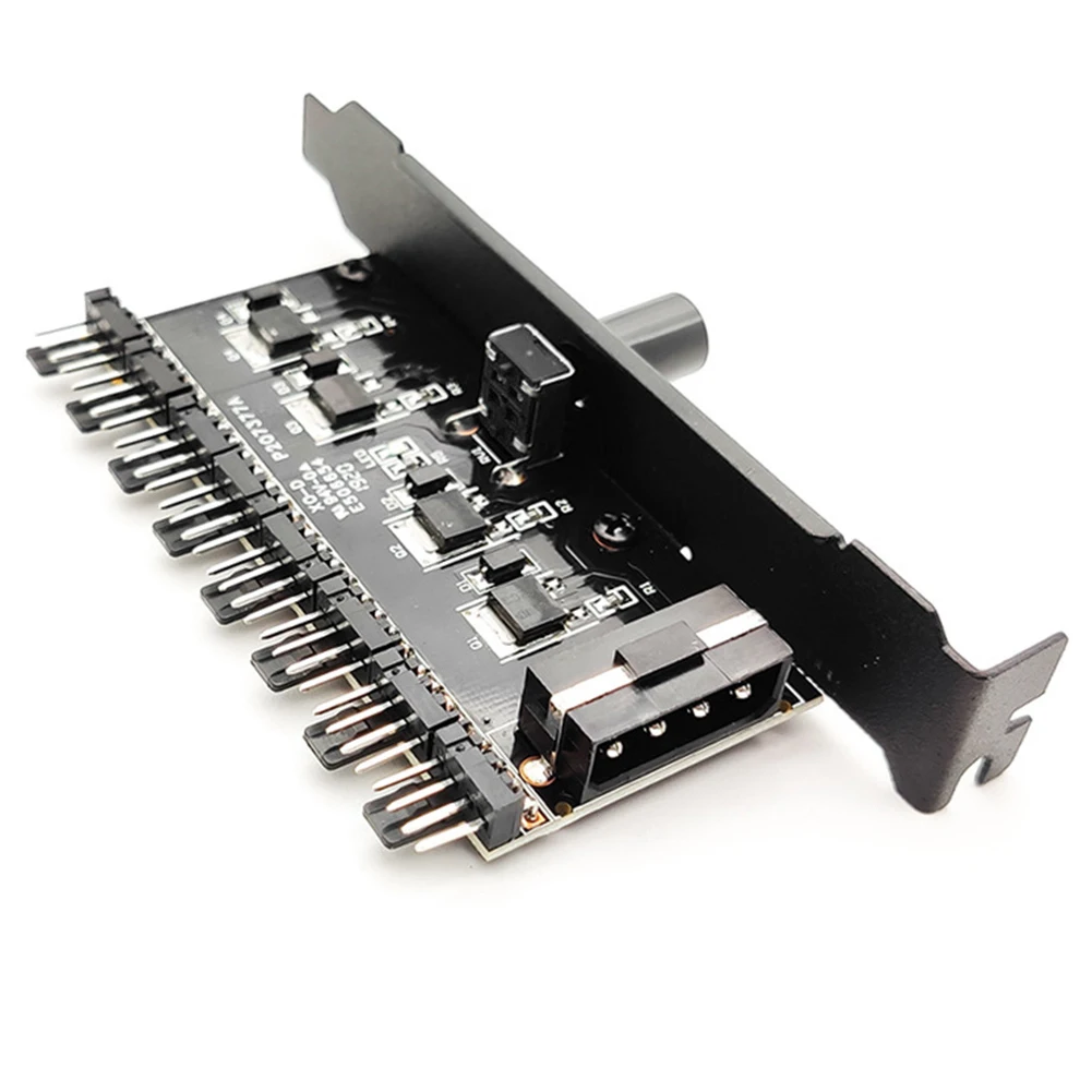 ケース用ユニバーサル速度レギュレータースプリッター,コンピューター用,1〜3および8ウェイ,4ピンおよび3ピン,12v