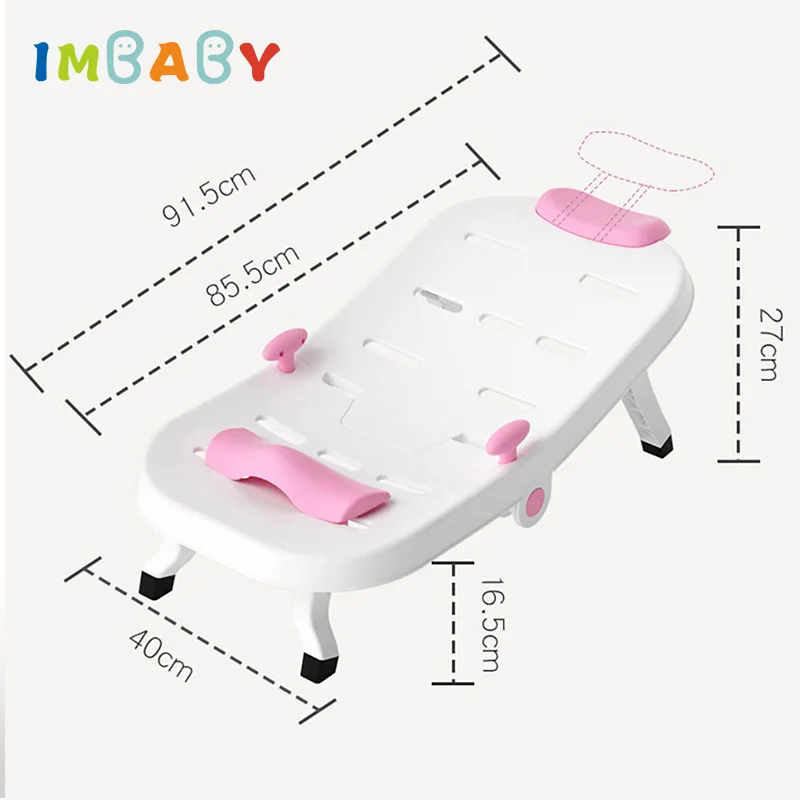 Children Foldable Shampoo Chair Kids Beach Toy Deck Chair Toddler Non-Slip Multi-Position Adjustment Shampoo Recliner Chair 2021