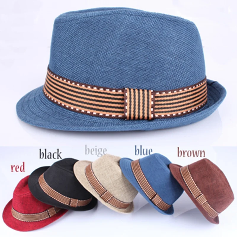 Baby Hat Children Jazz Straw Cap Baby Boys Girls Hat Baby Cap Kids Sun Cap European American Style 2-6T