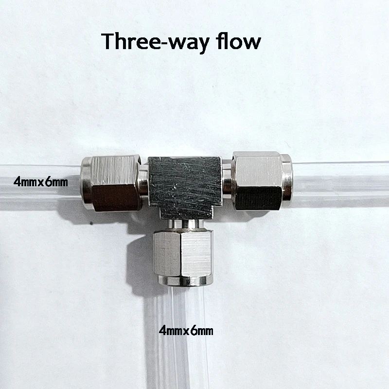 Aquarium CO2 air connection valve multiple diverter CO2 system accessories air pipe stainless steel multiple diverter 4 * 6mm