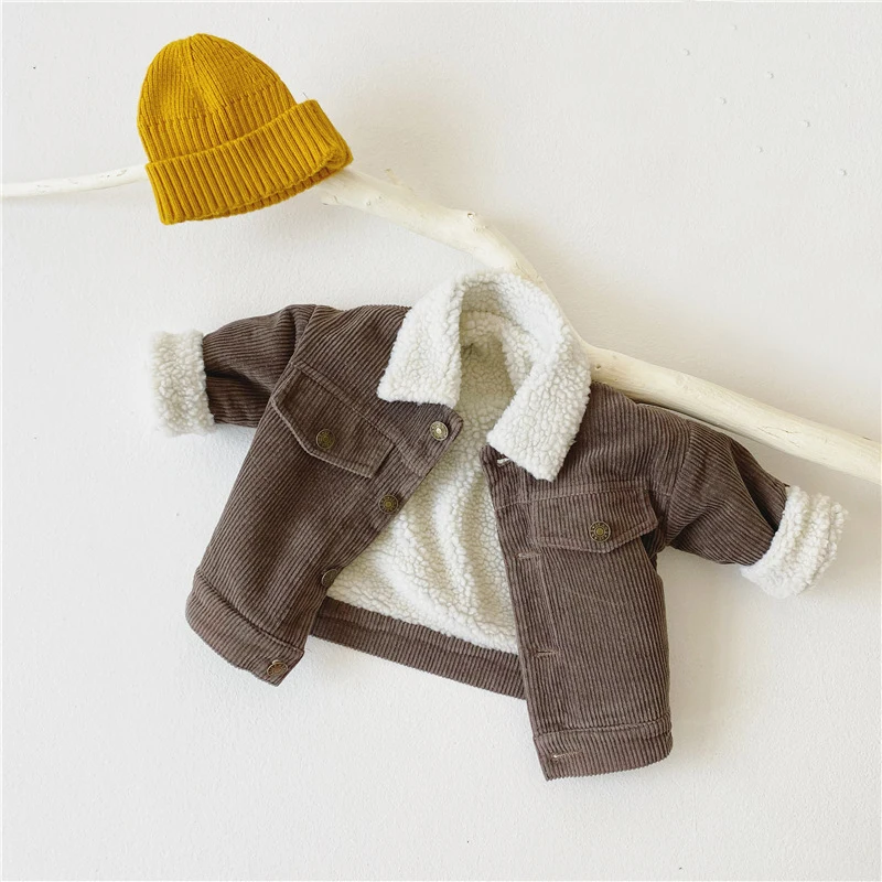 Baby Girls Boy Jacket Thicken Warm Lamb wool Kids Coat Autumn Winter Spring Toddler Kids Outerwear Baby Clothing For Boy Coat