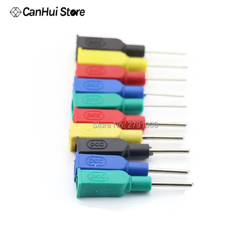 5Pcs/lot DCC Copper 4mm Banana Female To 1/2mm Pin Tip Head For Multimeter Test Probes Wholesale