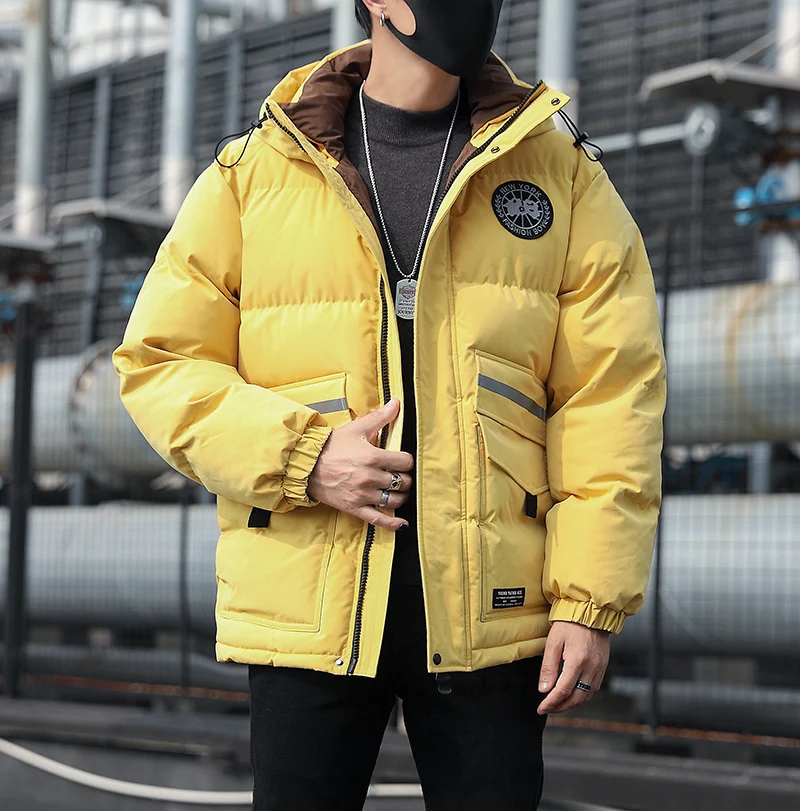 2019 New Brand Men's Down Jacket Korean Casual Warm White Duck Down Coat Male Clothes 2019 Fashion Warm Down Parka LW2267