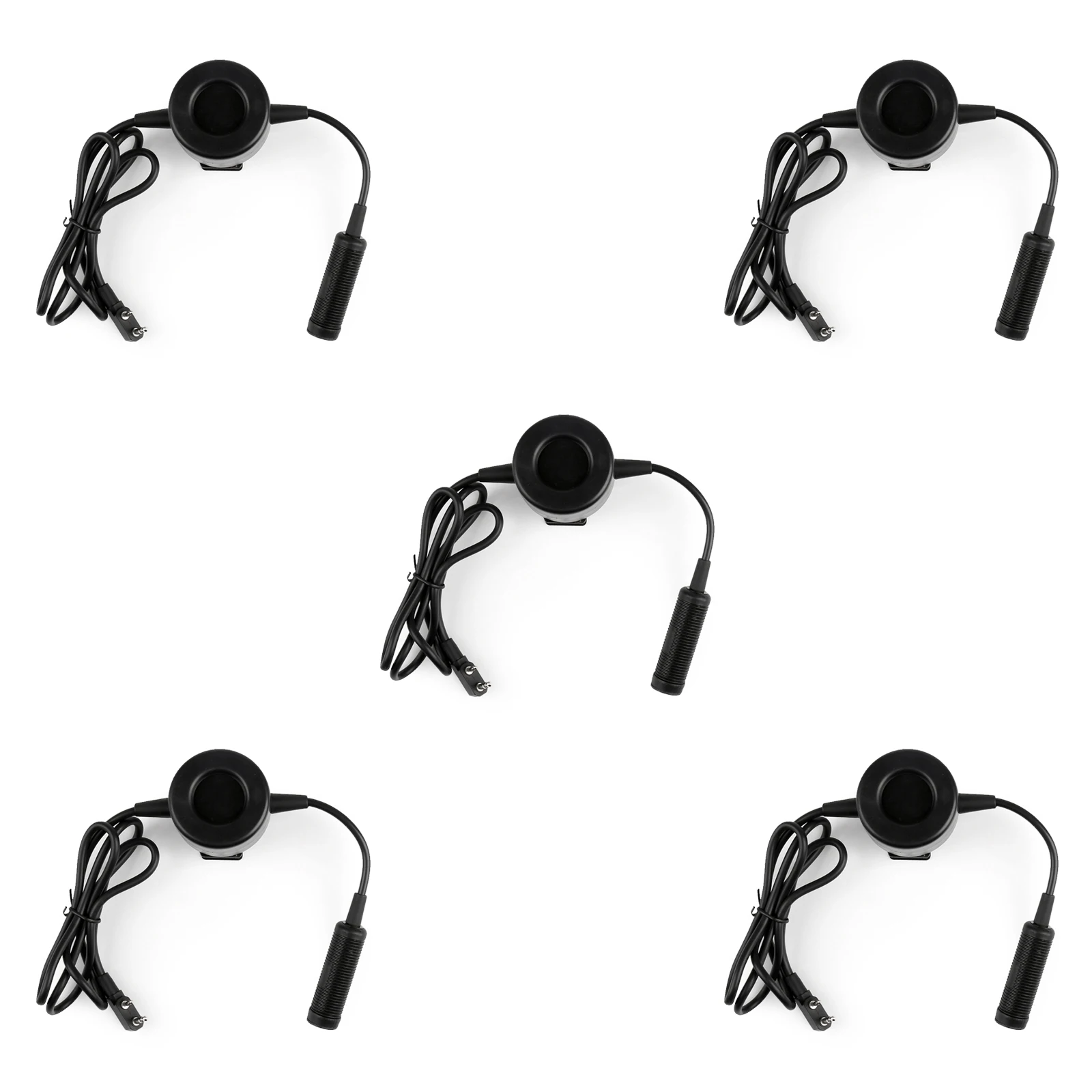 Artudatech 5Pcs Z Tactical TCI U94 PTT Heavy Duty Headset For Kenwood For Baofeng For WOUXUN Walkie Talkie